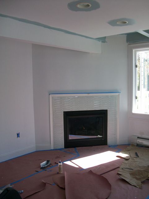 FIREBOX INSTALLED IN NEW LOCATION