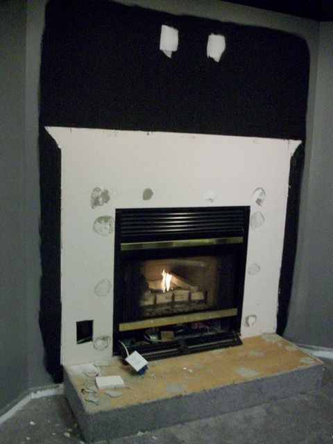 REMOVE MANTEL AND MARBLE